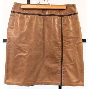 Real Leather Vintage Pencil Skirt